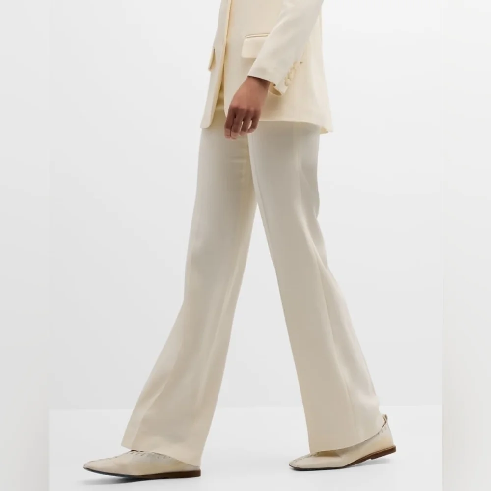 Joseph Mid-Rise Straight-Leg Cady Pants - Picture 9 of 16